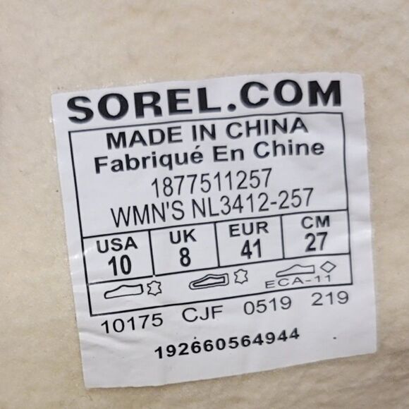 Sorel "Phoenix" Short Lace Lux Boot Sz 10 - Picture 11 of 11